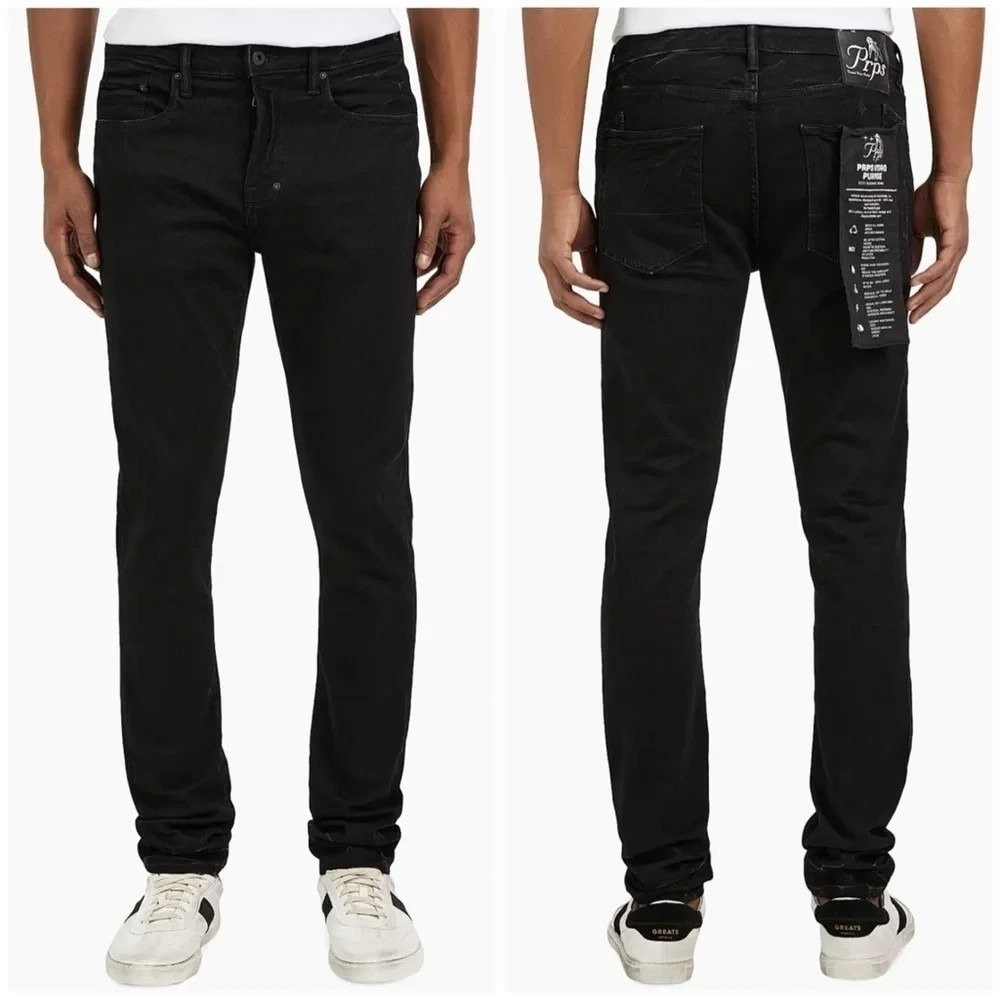 Prps Windsor Tapered Skinny Fit Jeans Black Men's Size 42 Stretch Streetwear - Picture 1 of 16